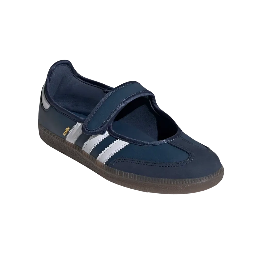 Adidas Samba Mary Jane 'Crew Navy White Gold Metallic'