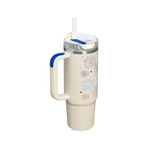 Stanley Quencher H2 0 Flowstate Tumbler Cream Royal Fireworks 30 OZ