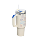Stanley Quencher H2 0 Flowstate Tumbler Cream Royal Fireworks 40 OZ