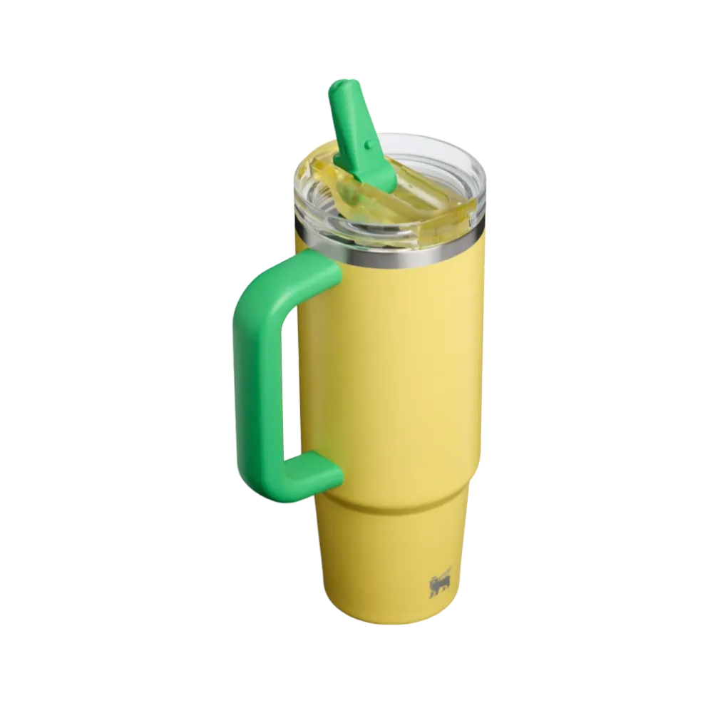 Stanley Country Collection Quencher Protour Flip Straw Tumbler Team Yellow Green 30 OZ