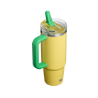 Stanley Country Collection Quencher Protour Flip Straw Tumbler Team Yellow Green 30 OZ