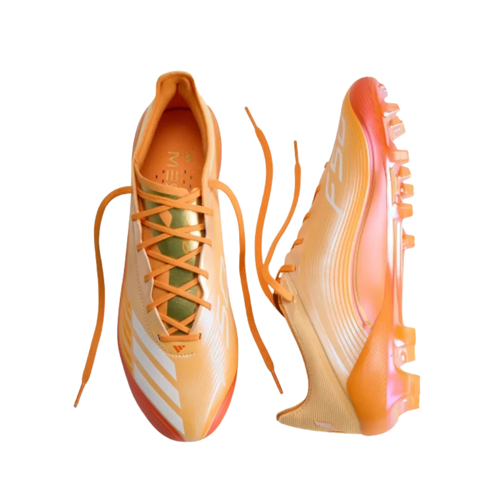 Adidas F50 Messi Elite Firm Ground Soccer Cleats Ice Tangerine