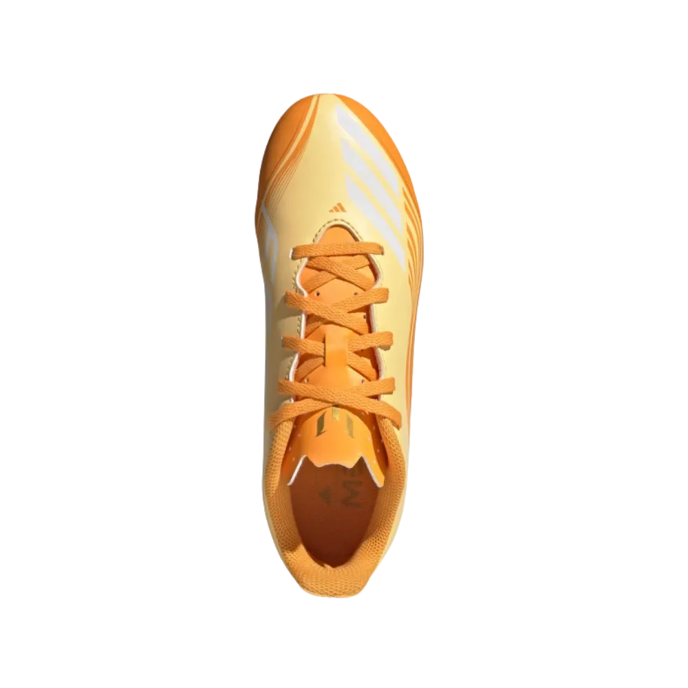 Adidas F50 Messi League Firm Multi Ground Soccer Cleats Kids Gold Metallic