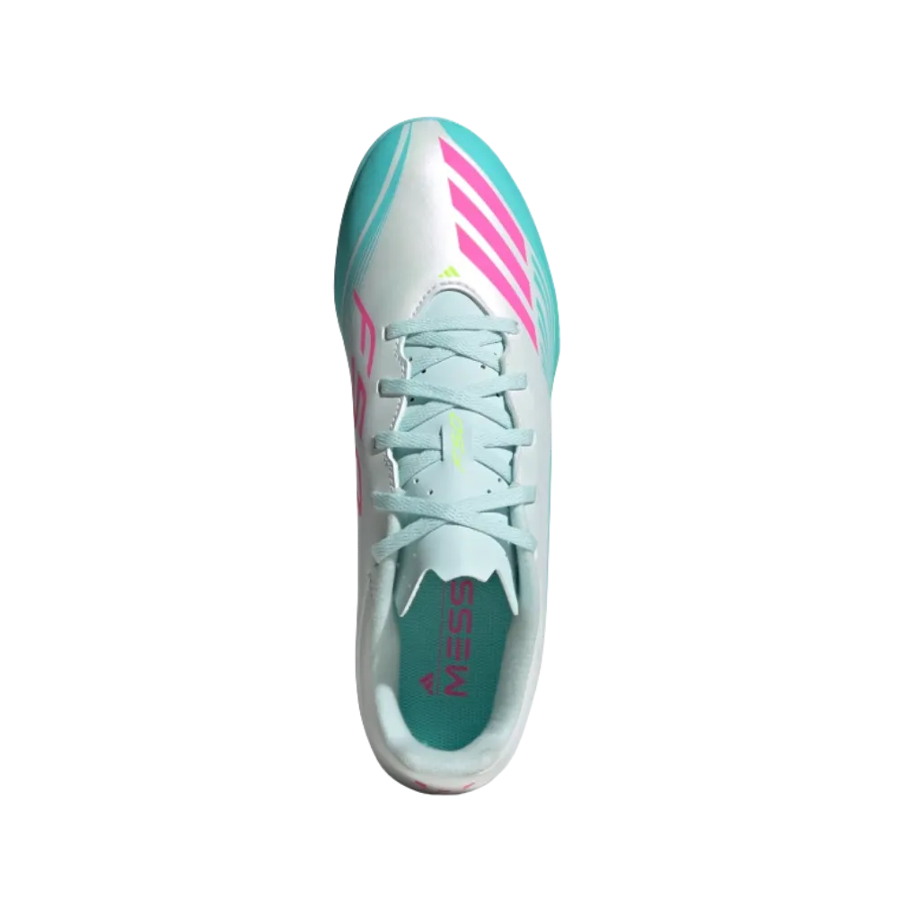 Adidas F50 Messi Club Turf Soccer Cleats Cloud White