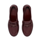 Tory Burch Classic Heeled Lug Loafer Plum