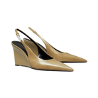 Tory Burch Gigi Slingback Wedge Burnt Honey