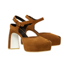 Tory Burch Peep-Toe Platform Sandal Caramel