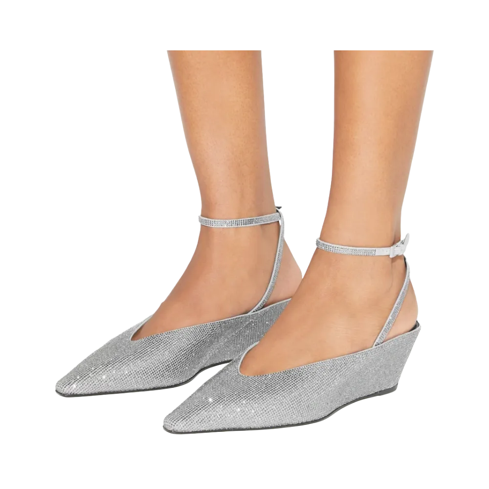 Tory Burch Pavé Wedge Light Black Diamond