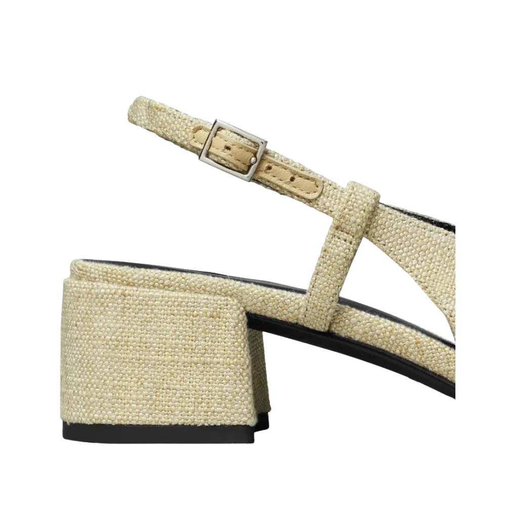 Tory Burch Cap-Toe Slingback Wild Wheat