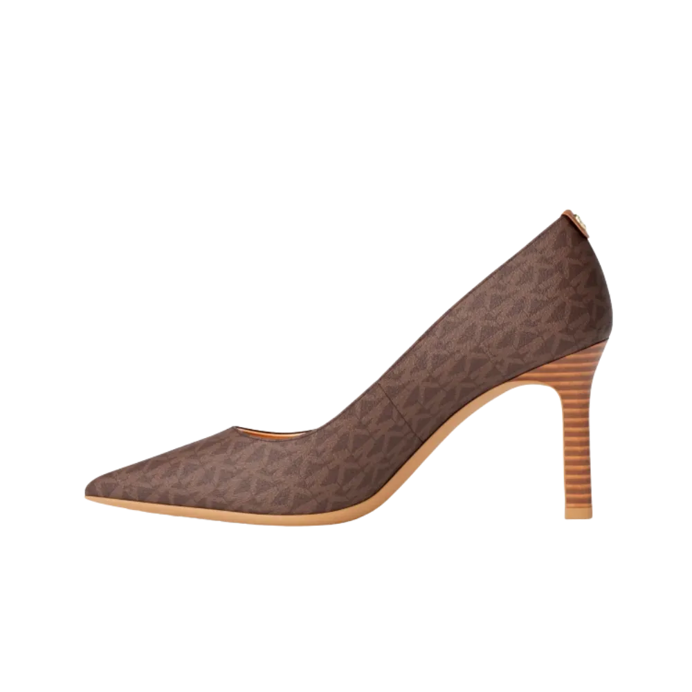 Michael Kors Willa Signature Logo Pump Brown