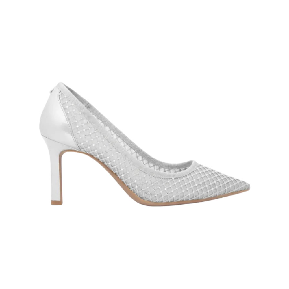 Michael Kors Willa Embellished Mesh Pump Silver