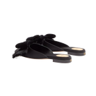 Valentino Reinette Satin Mule Black
