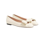 Valentino Bowow Kidskin Ballerina Ivory