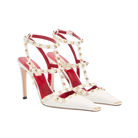 Valentino Rockstud Kidskin Pumps 100mm White