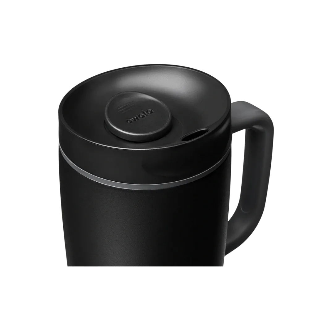 Owala Smoothsip-Slider-With-Handle 12oz "Very, Very Dark"