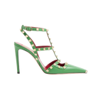 Valentino Rockstud Kidskin Pumps 100mm Light Green