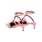 Valentino Rockstud Court Shoes In Kid Leather 40mm Phard
