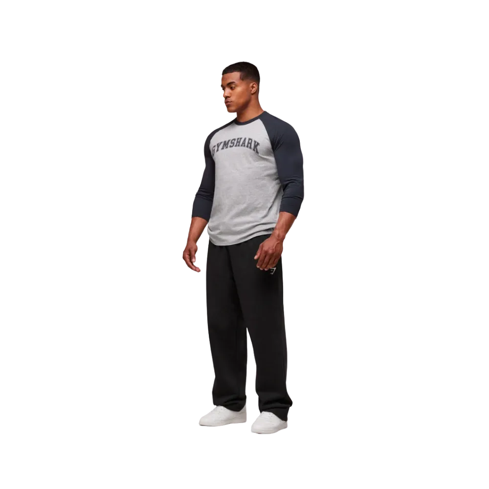 Gymshark GSLC Raglan 3/4 Sleeve T-Shirt - Heavy Blue