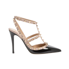 Valentino Patent Rockstud Caged Pump 100mm Black