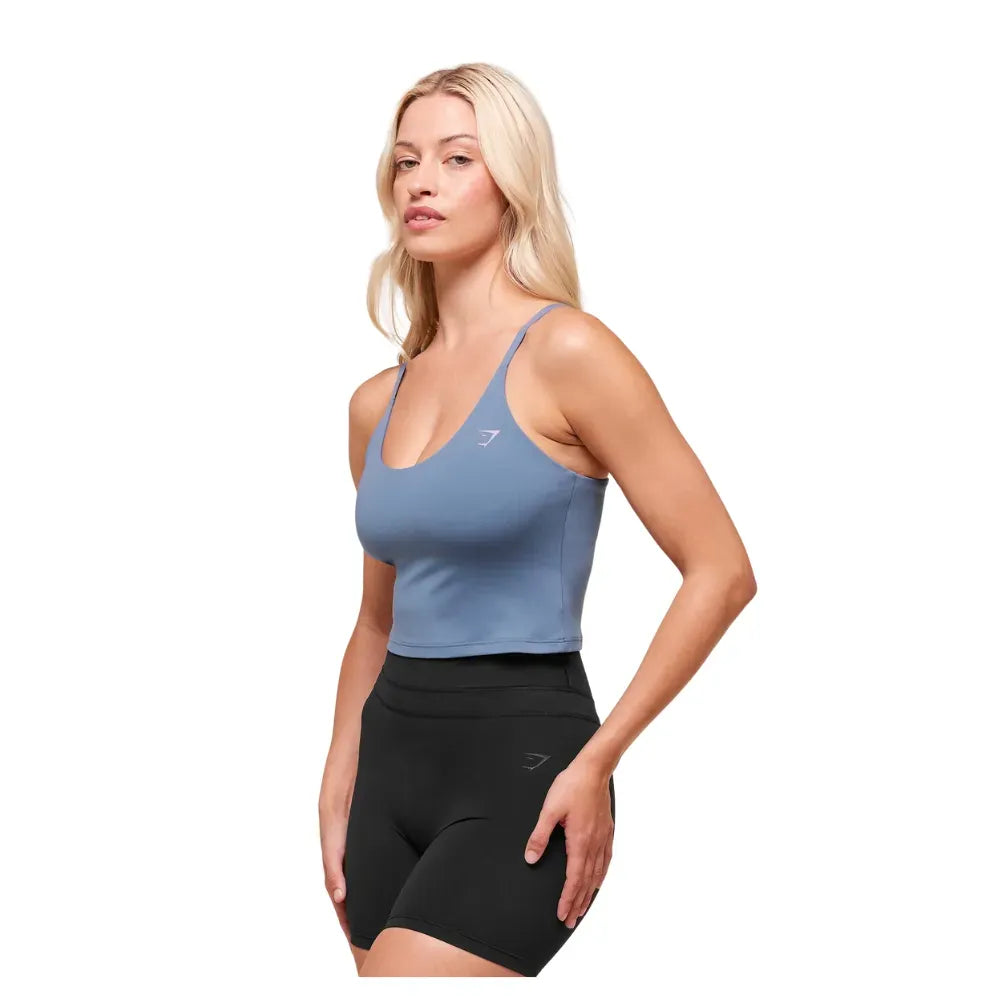 Gymshark Everyday Cami Tank With Shelf Worn Blue