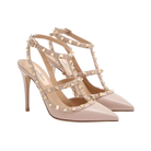 Valentino Rockstud Ankle Strap Pump 100mm Poudre