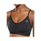 Gymshark Ruched Sports Bra - Medium Support Black