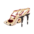 Valentino Rockstud Pump With Plus De Pois Embroidery 100mm Butter