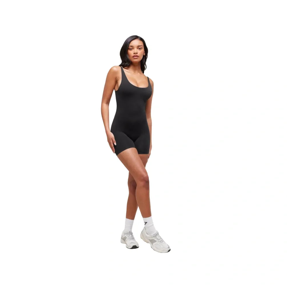 Gymshark Soft Sculpt 5" All-In-One Bodysuit Black