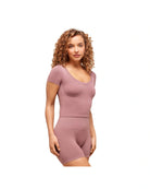 Gymshark Soft Sculpt Midi T-Shirt Calm Pink