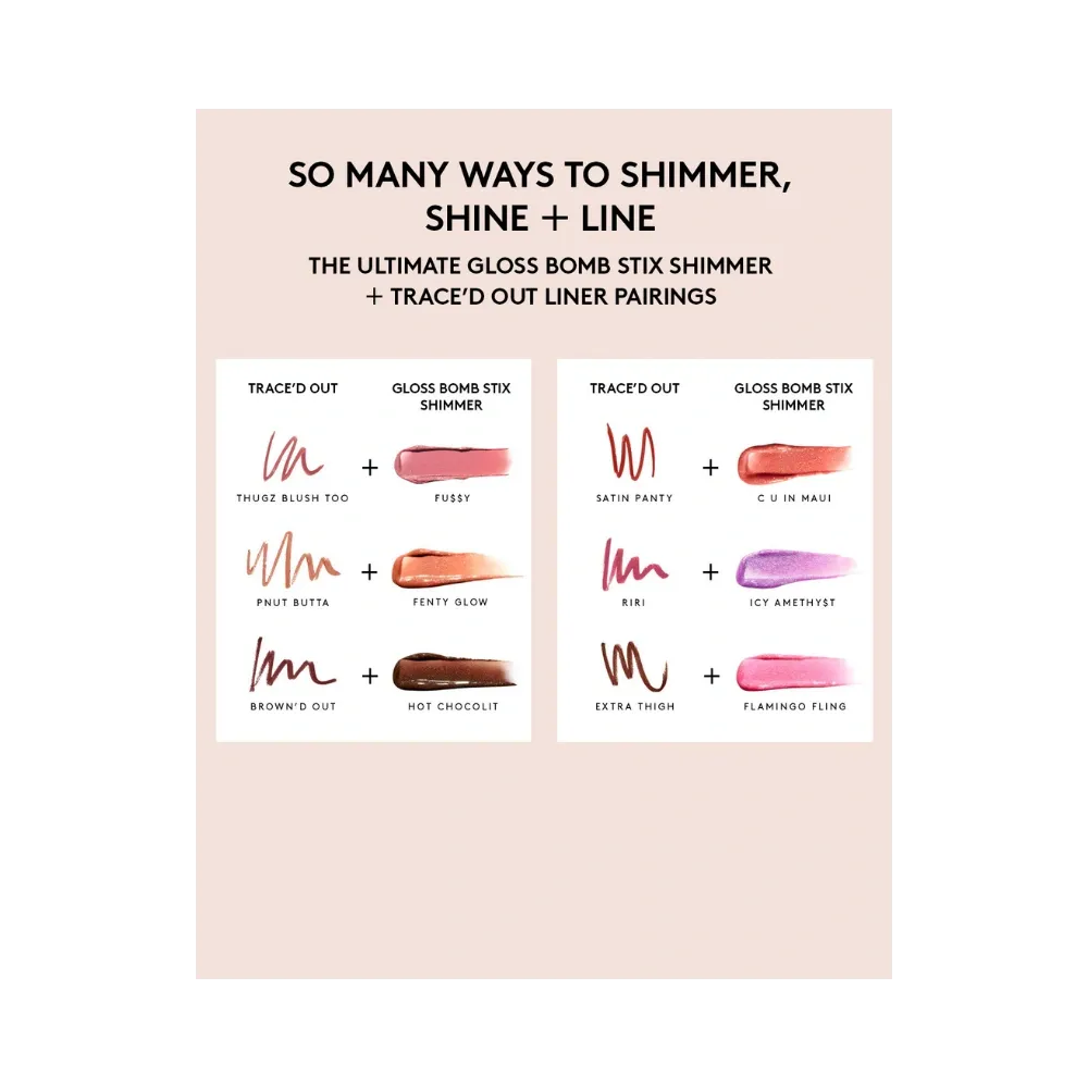 Fenty Gloss Bomb Stix High-Shine Gloss Stick Shimmering Flamingo Fling
