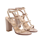 Valentino Rockstud Ankle Strap Sandal 90mm Poudre