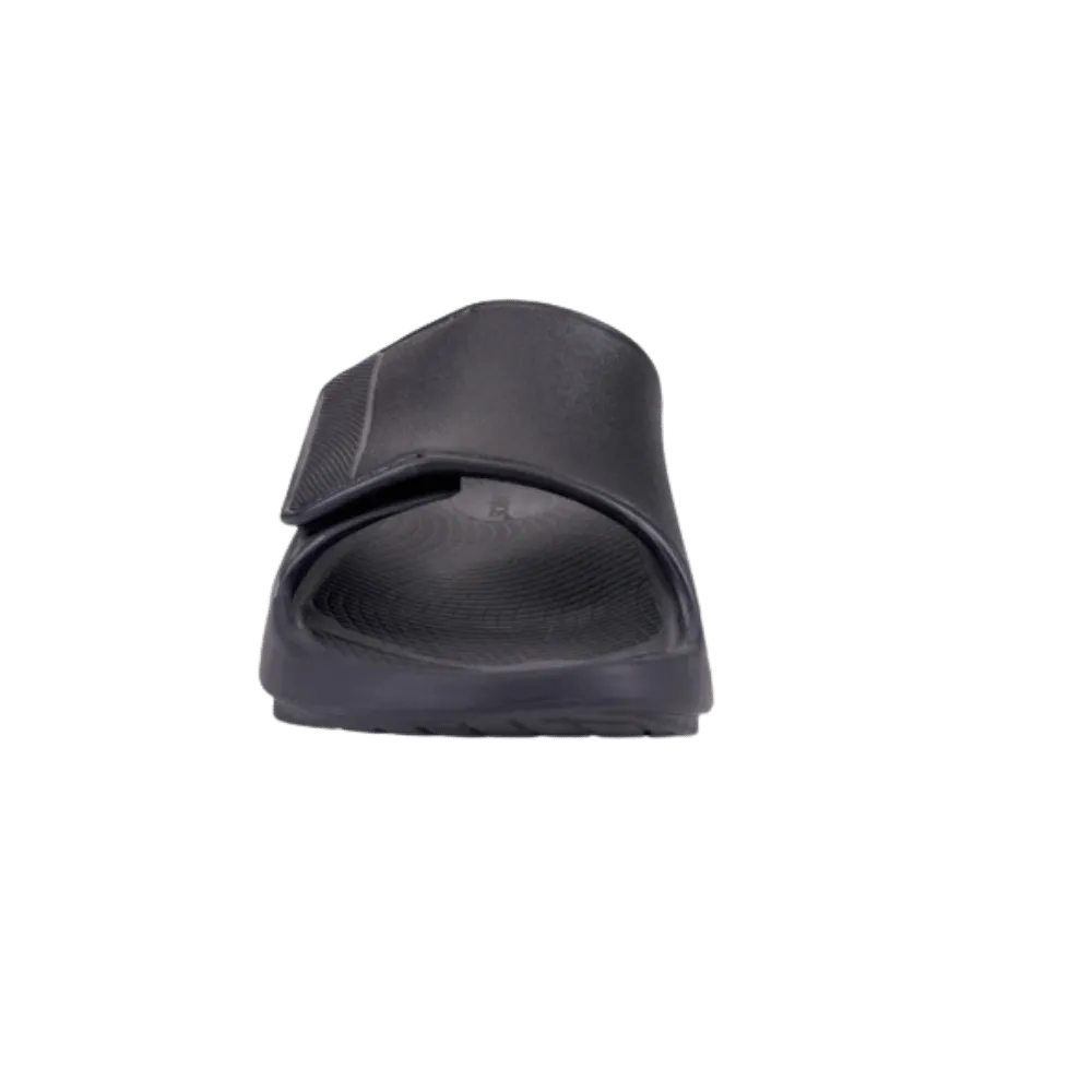 Oofos OOahh Sport Flex Sandal - Matte Black