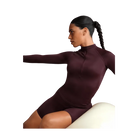 Nike x Skims Shine Women's Long-Sleeve Half-Zip Top CURRANT