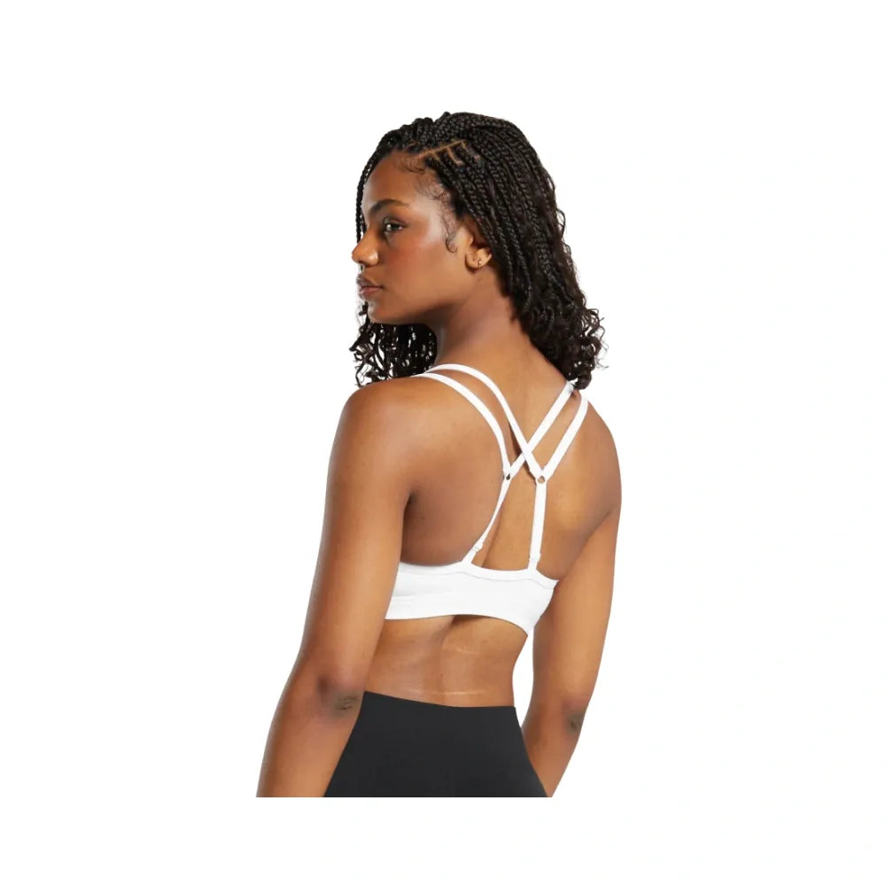 Gymshark Double Up Sports Bra - Light Support White