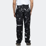 Hand Print Cargo Pants - Black