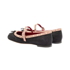 Valentino Mary-Jane Rockstud Ballerina In Moire Fabric 05mm Black