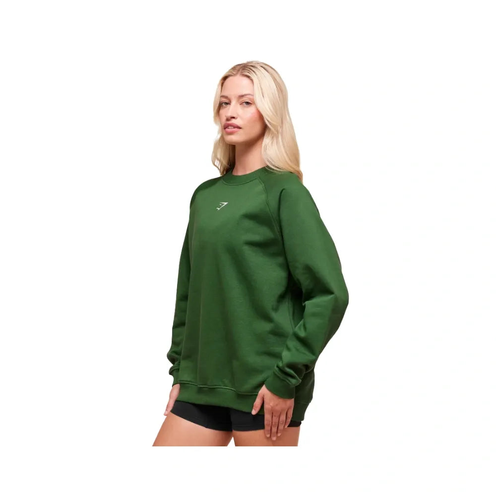 Gymshark Training Oversized Fleece Sweatshirt Athletic Green