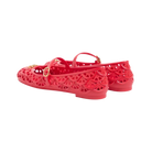 Valentino Ondette Rubber Ballerina With Scallop Pattern 05mm Coral