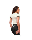 Gymshark Lift Varsity Seamless Midi T-Shirt Soft White