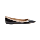Valentino Patent Rockstud Ballet Flat Black