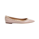 Valentino Patent Rockstud Ballet Flat Poudre