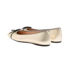 Valentino VLogo Signature Ballerina In Laminated Nappa 05mm Platinum