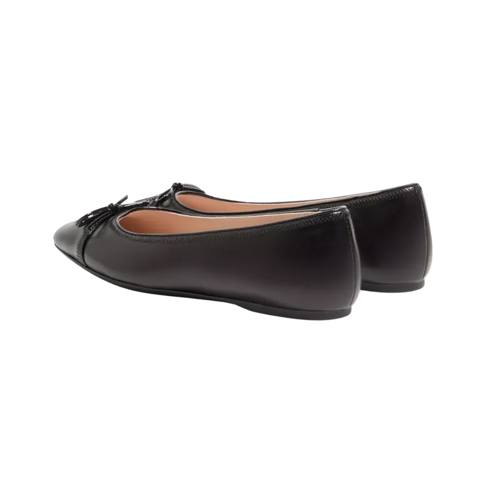 Valentino VLogo Signature Ballerina In Nappa 05mm Black