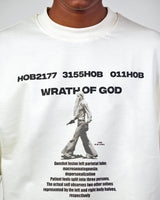 Wrath of God // Beige Oversized Unisex T-shirt - dawntown