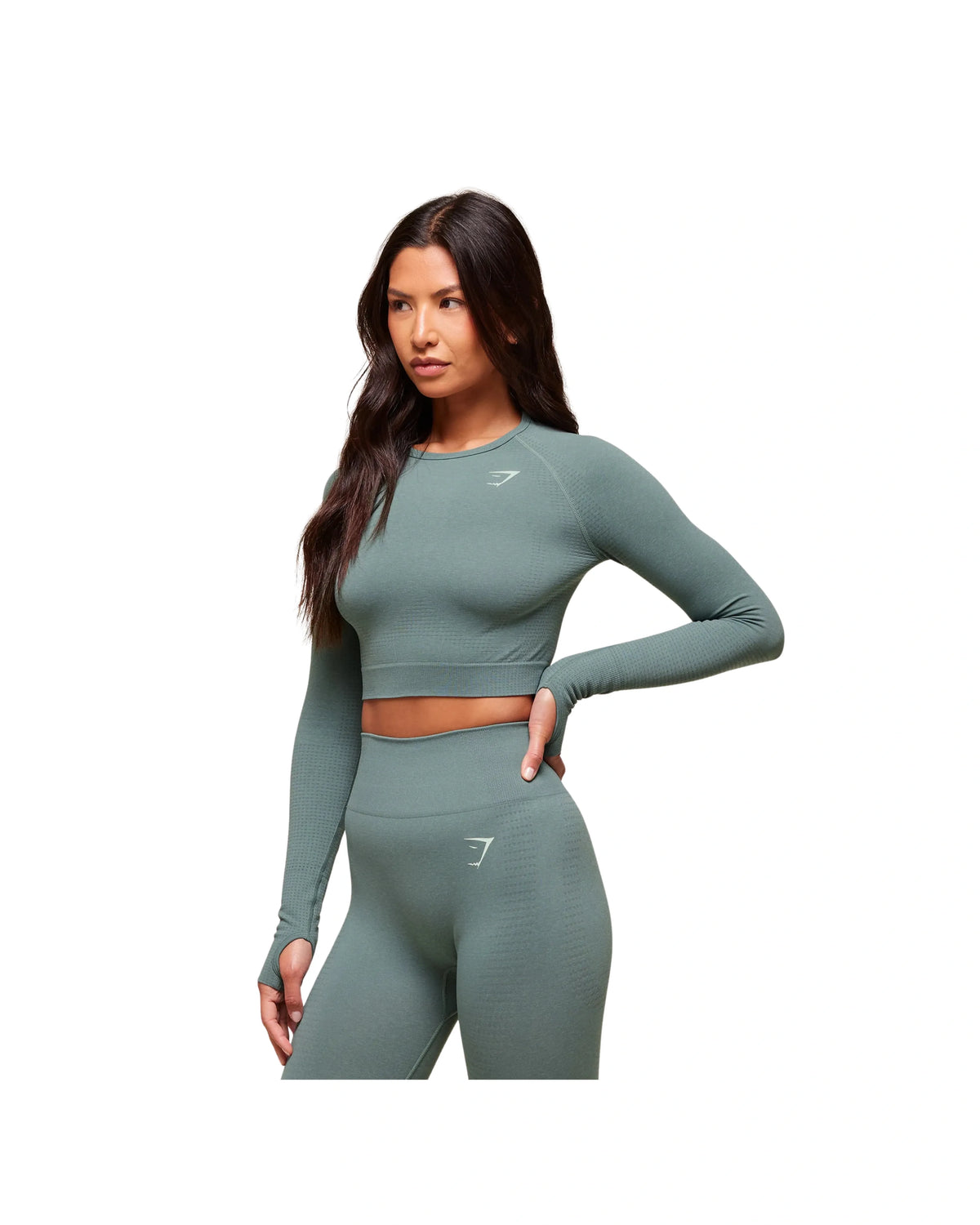 Gymshark Vital Crop Top Celeste Blue Marl