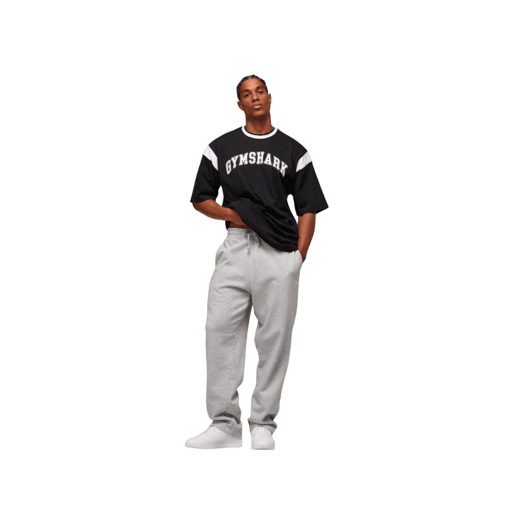 GymShark GSLC Oversized T-Shirt Black/White