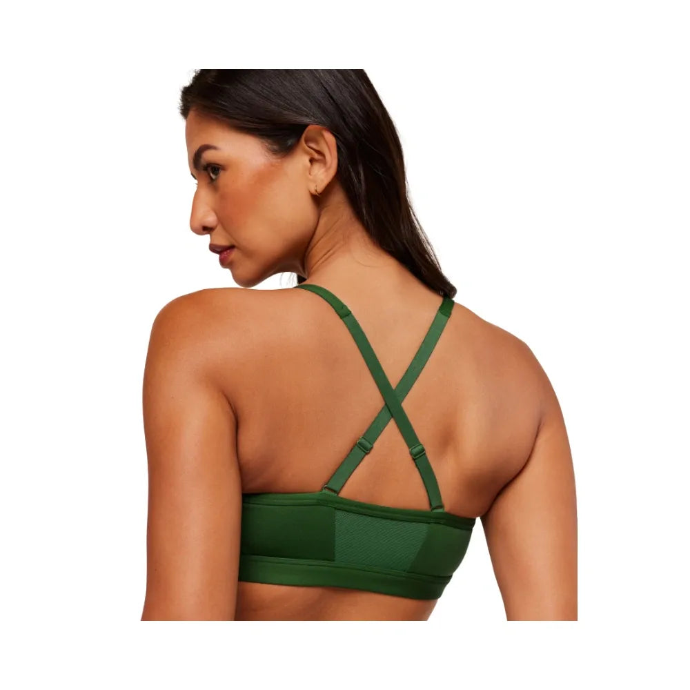 Gymshark Ruched Sports Bra - Medium Support Athletic Green
