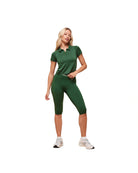 Gymshark Retro Seamless Midi Polo Classic Green