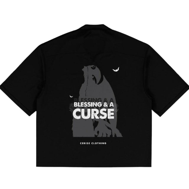 CERISE BLESSING AND A CURSE BOWLING SHIRT - dawntown