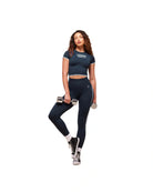 Gymshark Lift Varsity Seamless Midi T-Shirt Heavy Blue